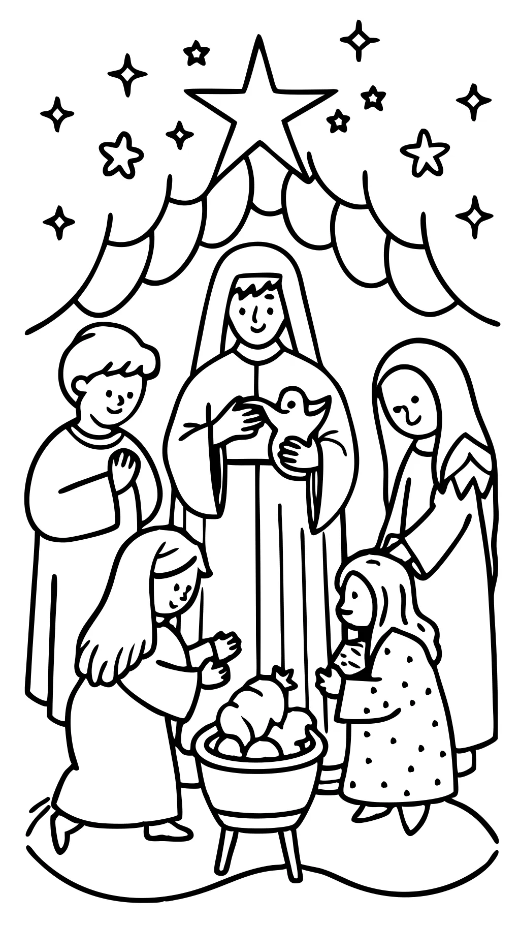 coloring pages for nativity